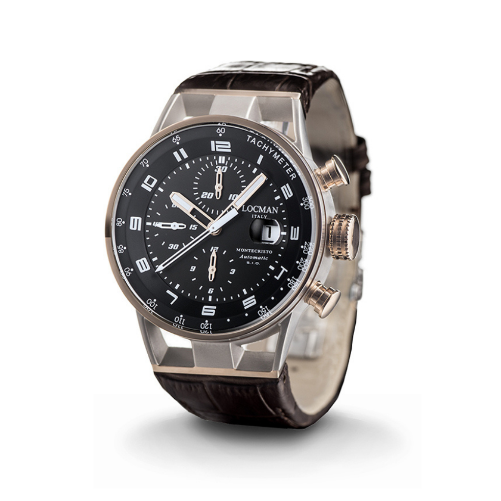 Mechanical Self-Winding Chronograph Stainless Steel and Titanium PVD Rose Gold