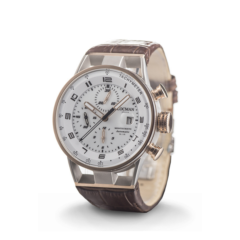 Mechanical Self-Winding Chronograph Stainless Steel and Titanium PVD Rose Gold