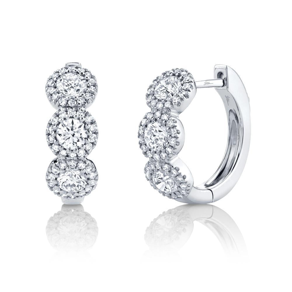 1.10Ct Diamond Huggie Earring