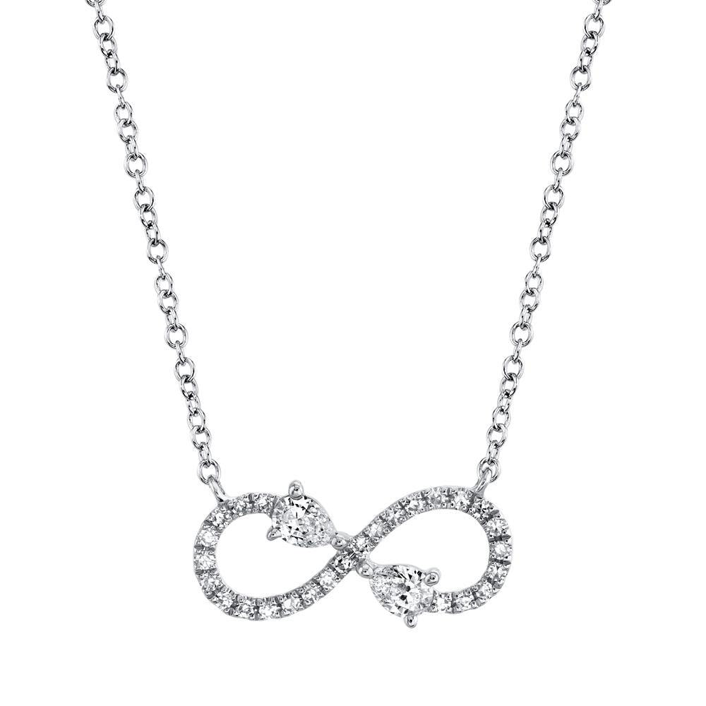 0.22Ct Diamond Infinity Necklace