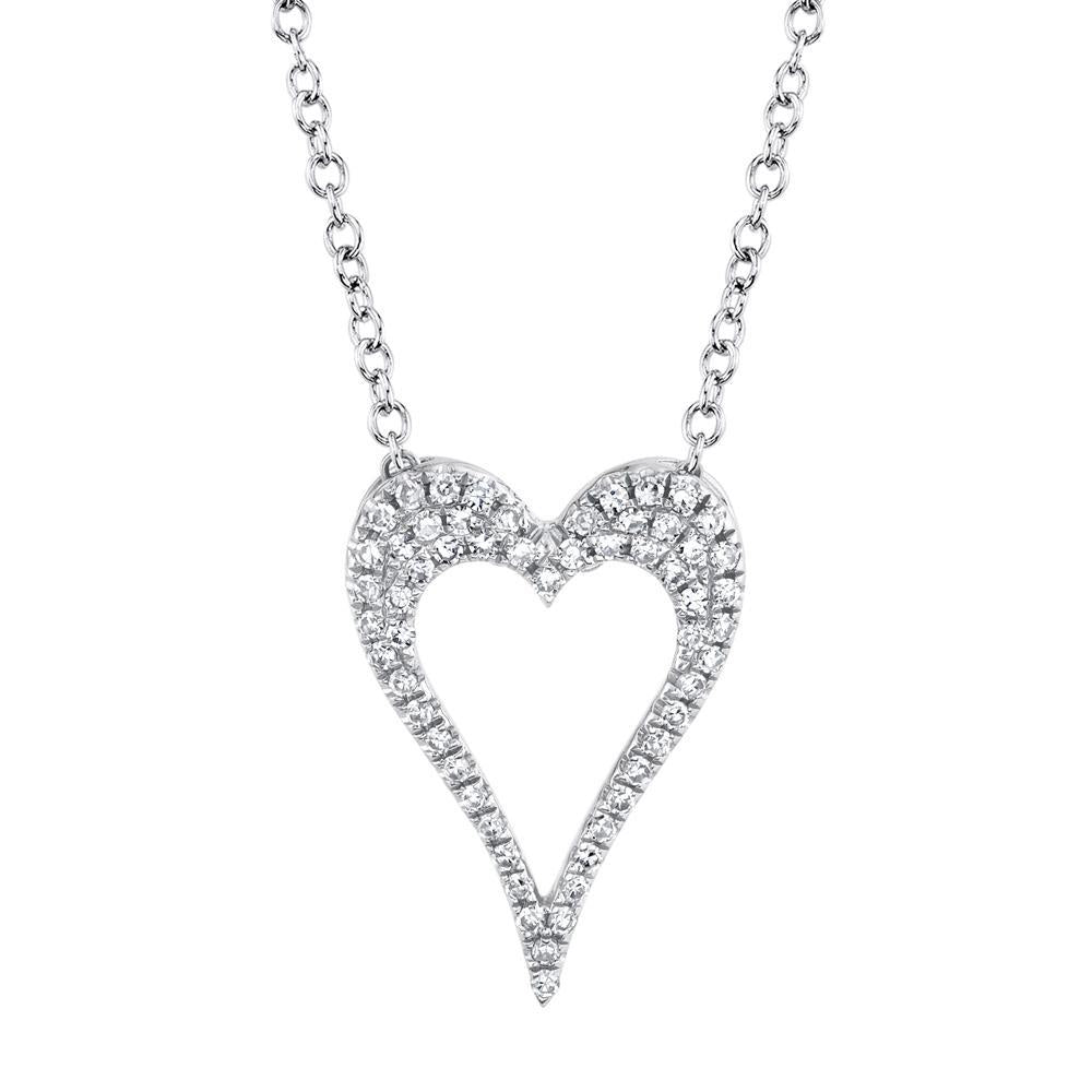 0.14Ct Diamond Heart Necklace