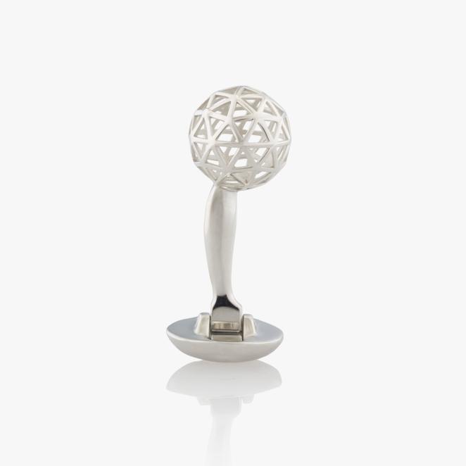 Sphere Luxury Cufflinks in Silver handcrafted Fils Unique the Influence